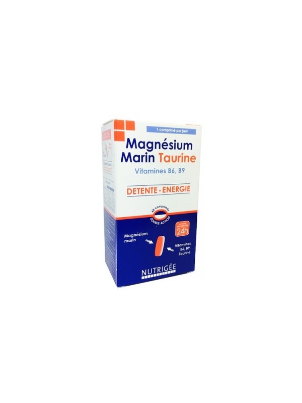 Magnésium Marin Taurine 60 comprimés bicouches Nutrigee Herboristerie de Paris
