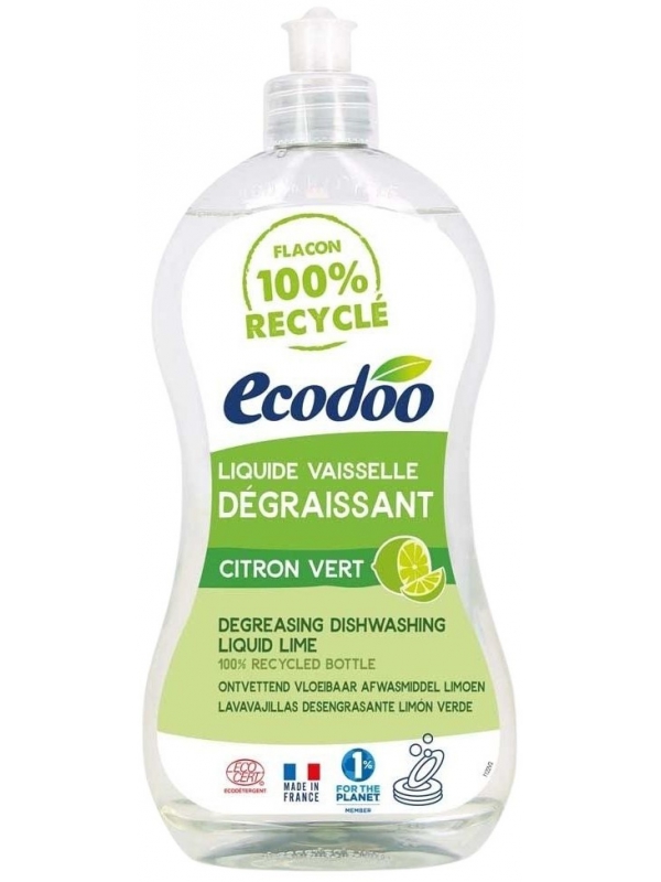 Liquide vaisselle dégraissant citron vert 500ml Ecodoo Herboristerie de Paris
