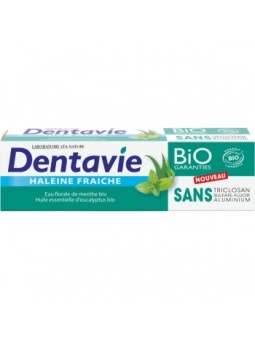 Dentifrice blancheur et haleine fraîche 75ml Dentavie Herboristerie de Paris