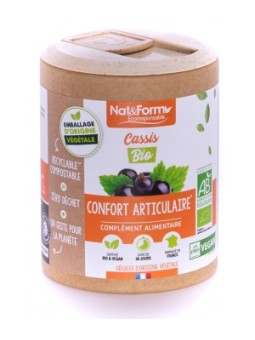 Cassis Bio 200 gélules Nat et Form Herboristerie de Paris fonction articulaire et urinaire