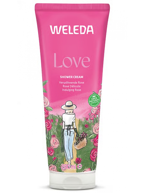 Crème de douche harmonisante Love 200ml Weleda Herboristerie de Paris