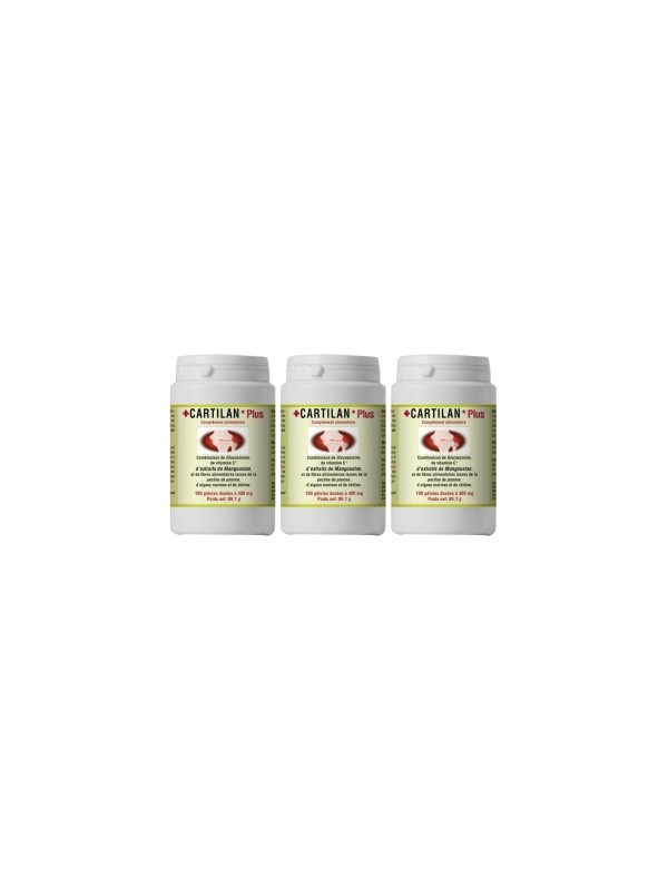 Lot de 3 Cartilan Plus 3x180 gélules Han-biotech Herboristerie de Paris