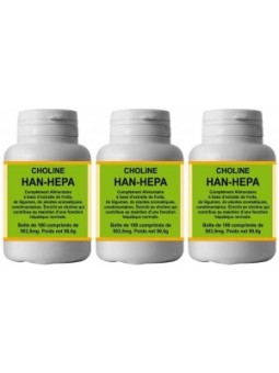Lot de 3 Han Hepa 3X180 Comprimés génie hépatique Han-biotech Herboristerie de Paris