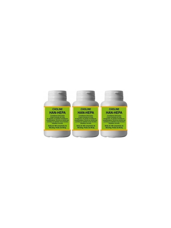 Lot de 3 Han Hepa 3X180 Comprimés génie hépatique Han-biotech Herboristerie de Paris