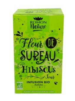 Infusion plaisir Fleur de Sureau Hibiscus bio Romon Nature Herboristerie de Paris