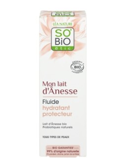 Fluide protecteur jour probiotiques naturels mon lait d'ânesse 50ml So'Bio Ã©tic Herboristerie de Paris