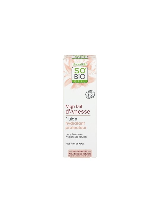 Fluide protecteur jour probiotiques naturels mon lait d'ânesse 50ml So'Bio Ã©tic Herboristerie de Paris