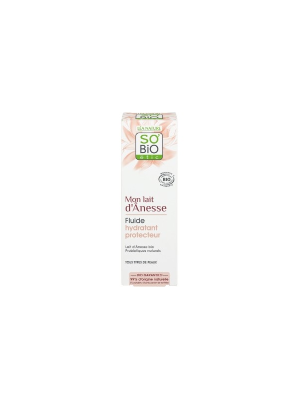 Fluide protecteur jour probiotiques naturels mon lait d'ânesse 50ml So'Bio Ã©tic Herboristerie de Paris