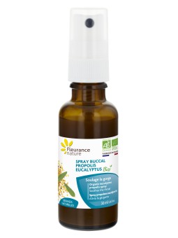 Spray buccal Propolis Eucalyptus Bio 30ml Fleurance Nature Herboristerie de Paris aide les voies respiratoires