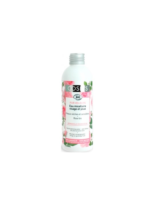 Pur velours Eau micellaire peaux sensibles et sèches 200ml Coslys Herboristerie de Paris