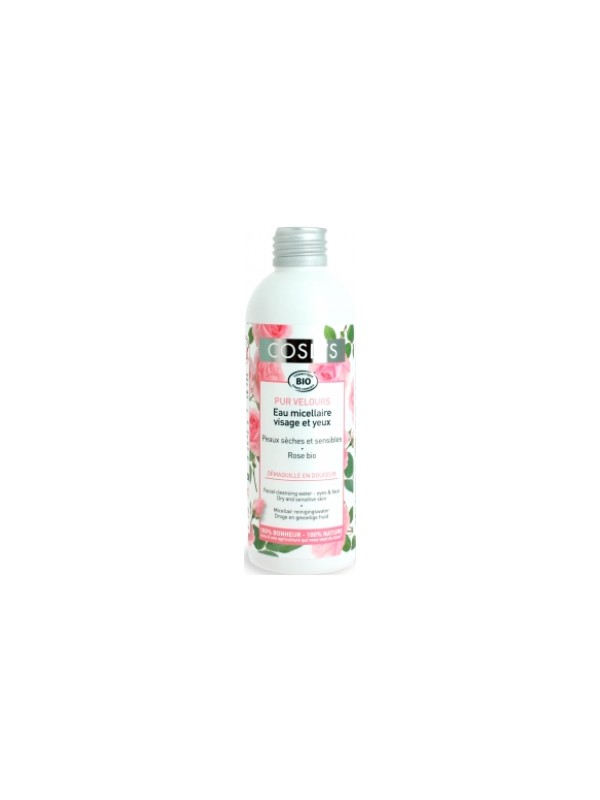 Pur velours Eau micellaire peaux sensibles et sèches 200ml Coslys Herboristerie de Paris
