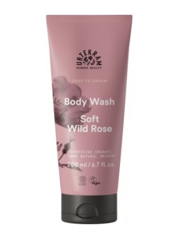 Gel douche à la Rose Sauvage Soft Wild Rose 200ml Urtekram Herboristerie de Paris