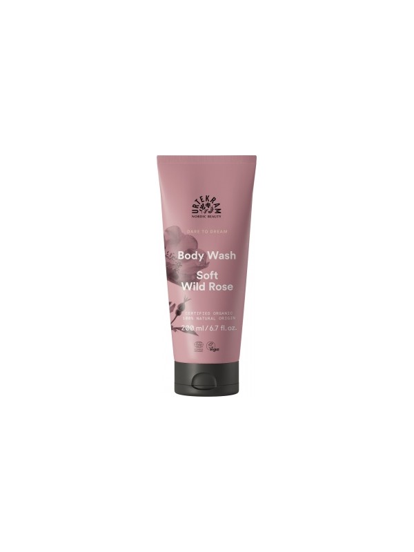 Gel douche à la Rose Sauvage Soft Wild Rose 200ml Urtekram Herboristerie de Paris