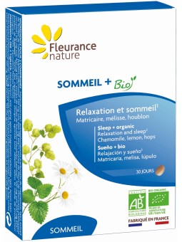 Sommeil + Bio 60 comprimés Fleurance Nature Herboristerie de Paris mélisse camomille matricaire houblon