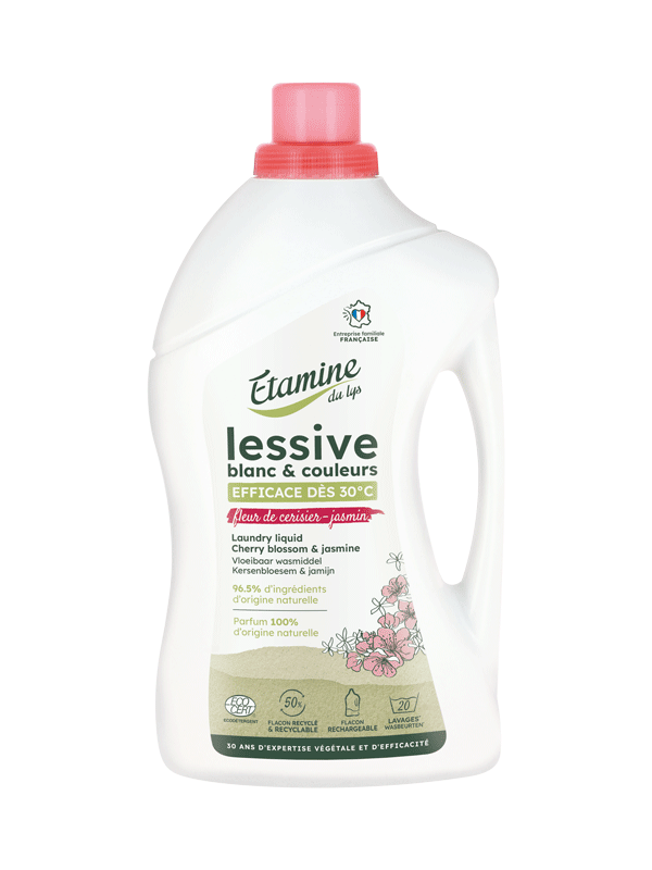 Lessive liquide Fleur de cerisier et jasmin 1L Etamine du Lys Herboristerie de Paris