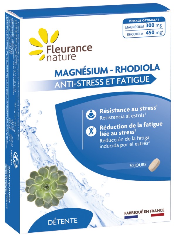 Magnésium Rhodiola 30 comprimés Fleurance Nature Herboristerie de Paris rhodiole