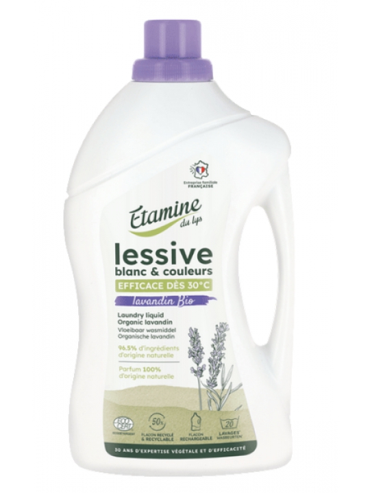 Lessive liquide lavandin 1L Etamine du Lys Herboristerie de Paris