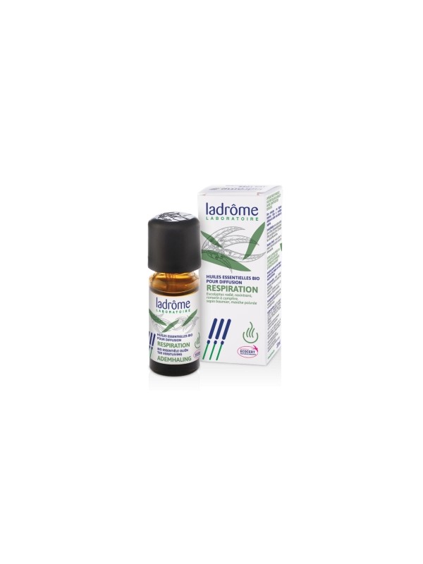 Mélange pour diffusion RESPIRATION 10ml Ladrome Herboristerie de Paris aide la santé respiratoire par diffusion