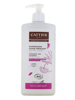 Shampoing usage fréquent Aloe vera Orange 500ml Cattier Herboristerie de Paris