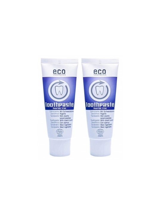 Lot de 2 Dentifrice fraîcheur et soin à la Nigelle 2 x 75ml Eco Cosmetics Herboristerie de Paris