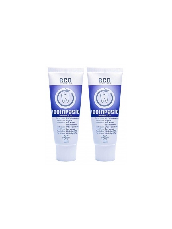 Lot de 2 Dentifrice fraîcheur et soin à la Nigelle 2 x 75ml Eco Cosmetics Herboristerie de Paris