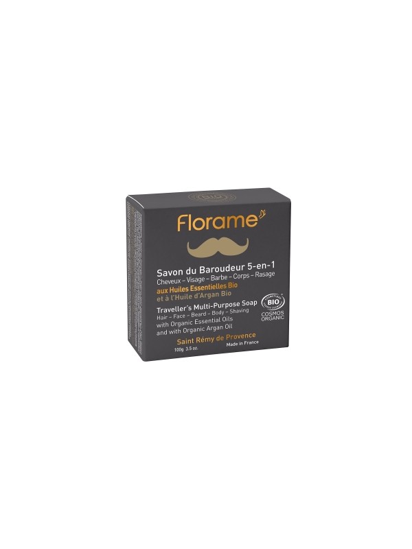 Savon du baroudeur 5 en 1 100g Florame Herboristerie de Paris