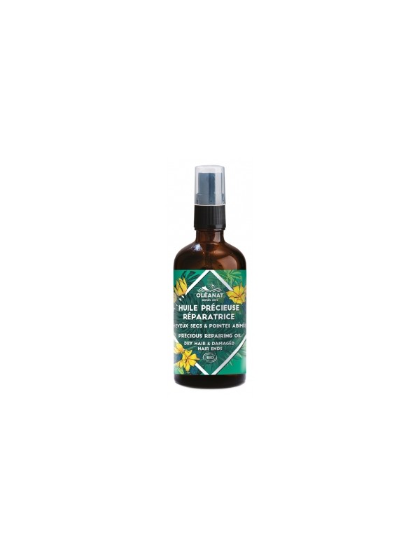 Huile précieuse réparatrice cheveux secs et pointes abîmées 100ml Oleanat Herboristerie de Paris