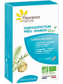 Harpagophytum Prêle Bambou Bio 40 gélules Fleurance Nature Herboristerie de Paris articulations