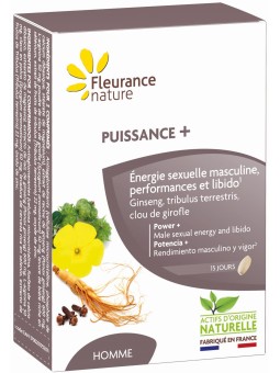 Puissance + 30 comprimés Fleurance Nature Herboristerie de Paris ginseng tribulus girofle zinc selenium