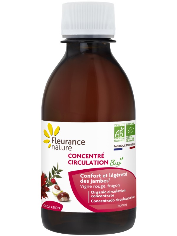 Concentré circulation Bio 200ml Fleurance Nature Herboristerie de Paris marronnier d'inde fragon hamamélis