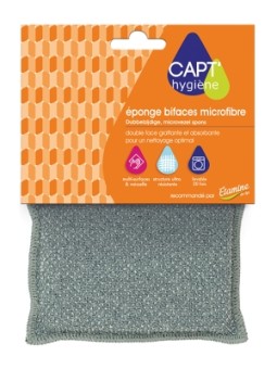 Eponge bifaces microfibre Capt' HygiÃ¨ne Herboristerie de Paris