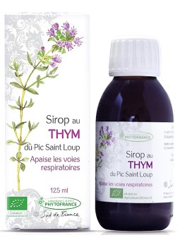 Sirop de Thym Bio 125ml Phytofrance Herboristerie de Paris fonction respiratoire défenses immunitaires