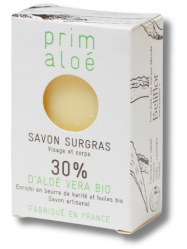 Savon surgras peaux sèches et sensibles 100gr Prim Aloe Herboristerie de Paris
