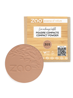 Recharge Poudre Compacte 305 Chocolat au lait Zao  Herboristerie de Paris