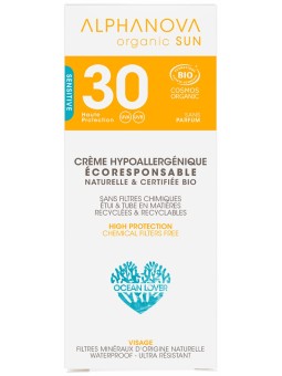Crème solaire SPF30 Hypoallergénique Peaux sensibles 50ml Alphanova Herboristerie de Paris