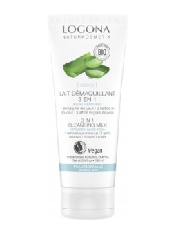 Lait démaquillant 3 en 1 aloe vera bio 100ml Logona Herboristerie de Paris