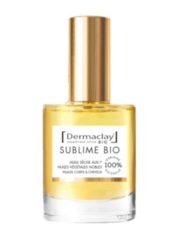 Huile sèche sublime bio visage corps et cheveux 50ml Dermaclay  Herboristerie de Paris