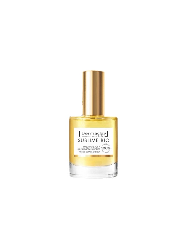 Huile sèche sublime bio visage corps et cheveux 50ml Dermaclay  Herboristerie de Paris