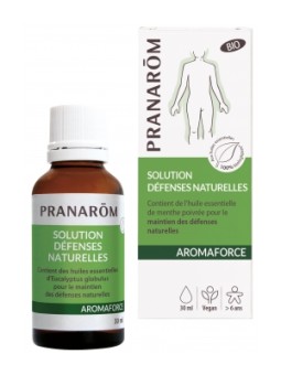 Solution défenses naturelles 30ml Pranarom Herboristerie de Paris voies respiratoires