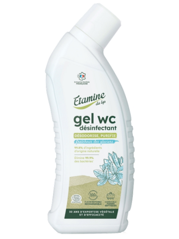 Gel WC Désinfectant Fraîcheur des glaciers 750ml Etamine du Lys Herboristerie de Paris