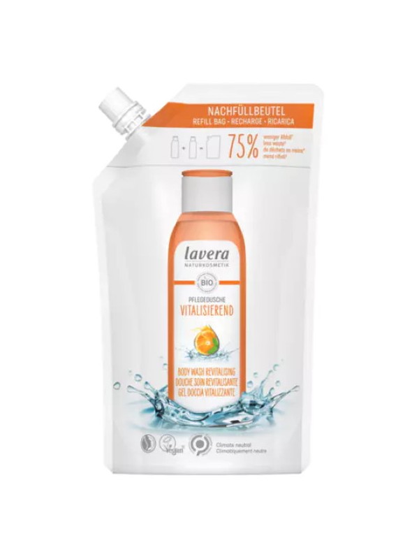 Recharge Douche soin revitalisante 500ml Lavera économique Herboristerie de paris