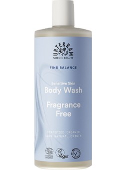 Gel douche sans parfum peaux sensibles 500ml Urtekram action anti irritations douceur Herboristerie de paris