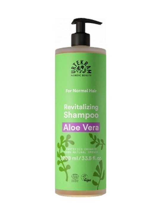 Shampoing Aloé Véra Classique cheveux normaux 1L Urtekram mélisse menthe Herboristerie de paris