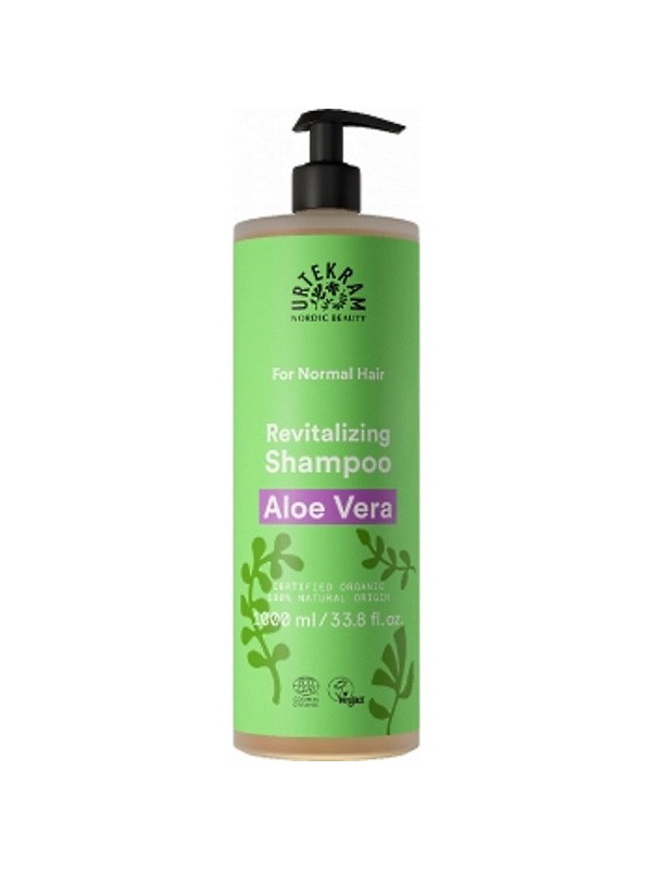 Shampoing Aloé Véra Classique cheveux normaux 1L Urtekram mélisse menthe Herboristerie de paris