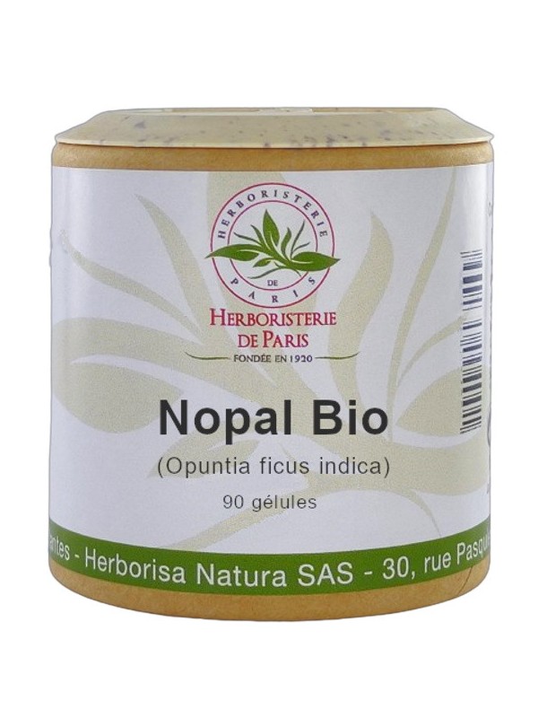 Nopal bio Opuntia ficus 90 gélules Herboristerie de Paris fibres solubles maintien du poids Herboristerie de paris