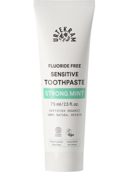 Dentifrice Menthe forte 75ml Urtekram haleine fraiche et renforcement des dents et des gencives Herboristerie de paris