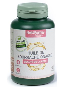 Huile de bourrache + Huile d'onagre 120 capsules Nat et Form Herboristerie de Paris acide gamma linolénique