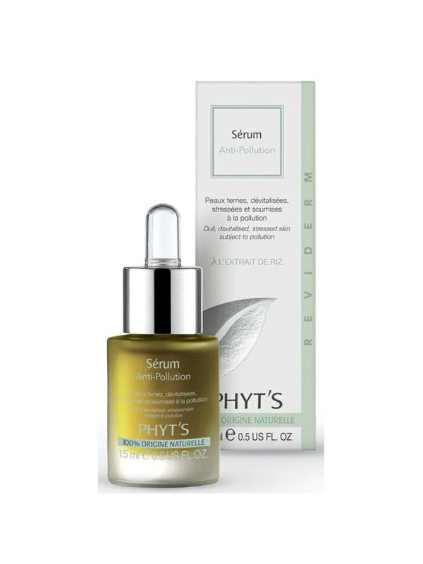 Sérum Reviderm anti pollution 15ml Phyt's soin de nuit detox anti pollution urbaine Herboristerie de paris