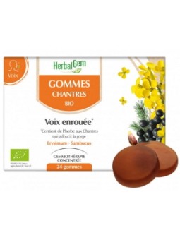 Gommes Chantres Voix enrouée Miel Citron x24 Herbalgem (erysimum) Herboristerie de Paris