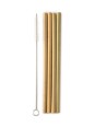 Lot de 4 pailles en bambou avec goupillon Humble Brush Herboristerie de Paris